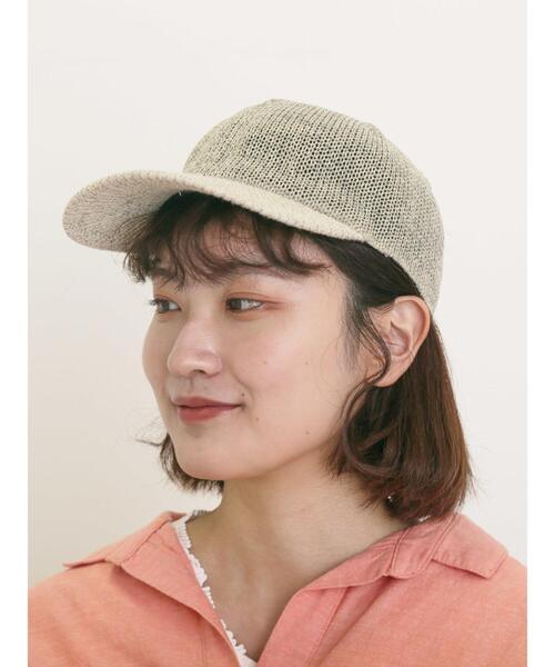 Samansa Mos2（サマンサ モスモス）の「【消臭効果】雑材キャップ（ハット・レディース・グレー/ベージュ・F）」の2枚目の写真