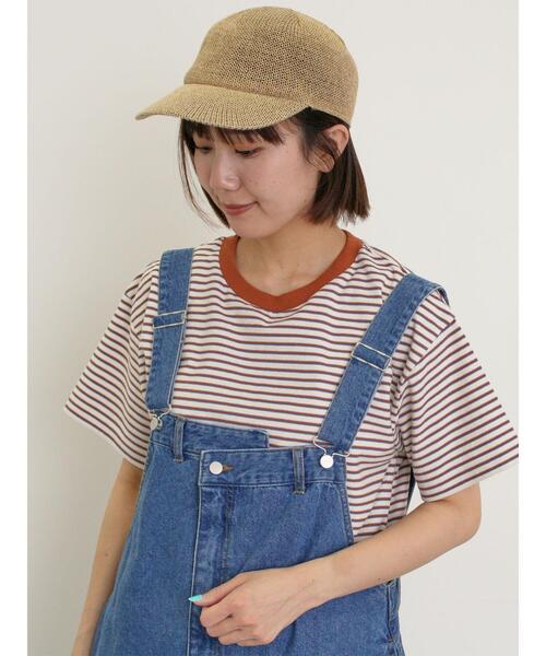 Samansa Mos2（サマンサ モスモス）の「【消臭効果】雑材キャップ（ハット・レディース・グレー/ベージュ・F）」の5枚目の写真