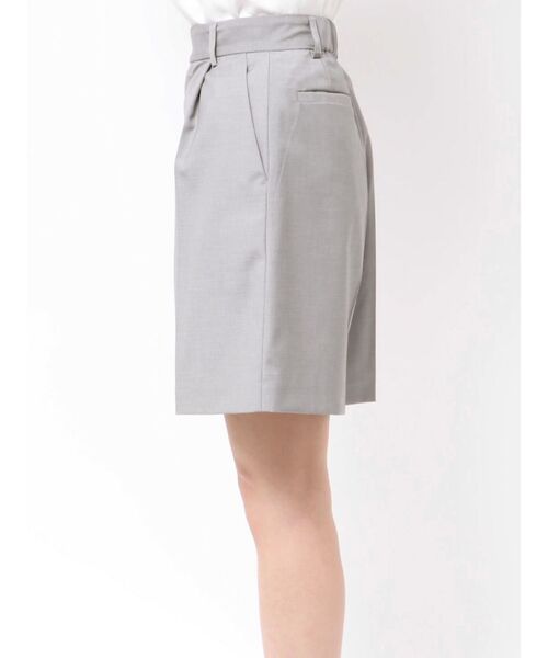 TONAL（トーナル）の「TRタックハーフパンツ（その他パンツ・レディース・グレー/ブラック・MEDIUM/SMALL）」の16枚目の写真