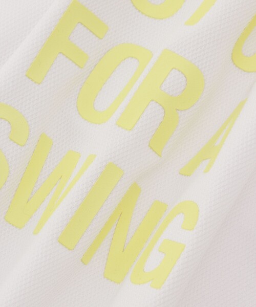 JUN&ROPE'（ジュンアンドロペ）の「【UV】【吸水速乾】チェッカーボード衿バックプリント半袖ポロ（ポロシャツ・レディース・イエロー/サックスブルー/ブラック・L/M/S）」の9枚目の写真