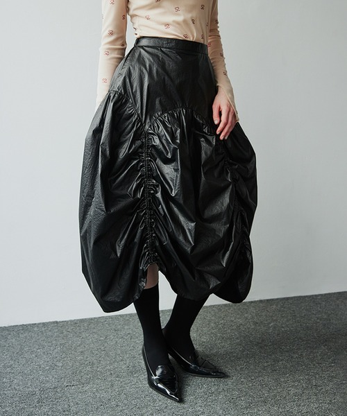 美品 FOXEY フォクシー 39081 フレンチベル スカート 38 S相当 綿他  