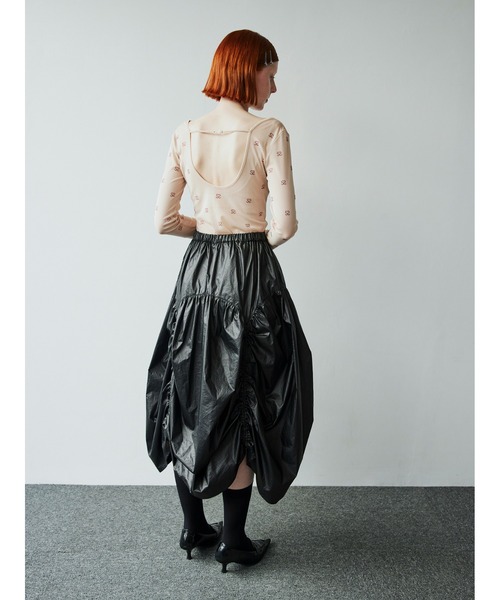 SORIN(ソリン )の「Metalic Taffta Design Gathered Skirt(スカート・レディース・シルバー/ブラック・38)」の7枚目の写真