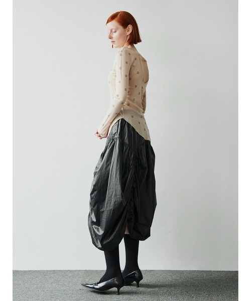 SORIN(ソリン )の「Metalic Taffta Design Gathered Skirt(スカート・レディース・シルバー/ブラック・38)」の10枚目の写真