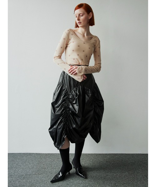 SORIN(ソリン )の「Metalic Taffta Design Gathered Skirt(スカート・レディース・シルバー/ブラック・38)」の12枚目の写真
