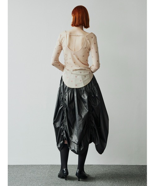 SORIN(ソリン )の「Metalic Taffta Design Gathered Skirt(スカート・レディース・シルバー/ブラック・38)」の13枚目の写真