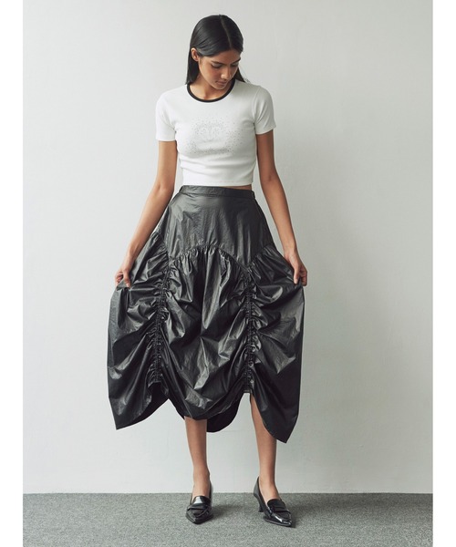 SORIN(ソリン )の「Metalic Taffta Design Gathered Skirt(スカート・レディース・シルバー/ブラック・38)」の22枚目の写真