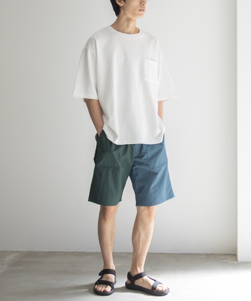【関税込み】Deiji Studios ネイビー ウール ショートパンツ 25SS｜WAAC X JONES】WOMEN シアサッカーショートパンツ ネイビー
