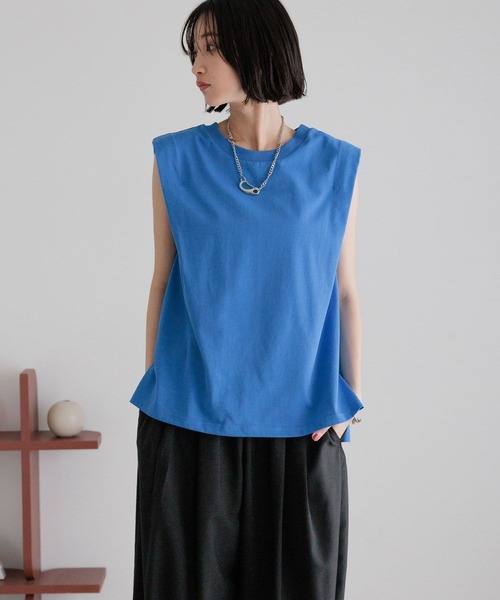 セール】ショルダータックノースリーブ 490879（Tシャツ/カットソー