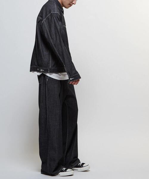 CONVERSE TOKYO(コンバーストウキョウ)の「【限定展開】LIGHT DENIM WIDE PANTS(デニムパンツ・レディース・サックスブルー/ブラック/ブルー・SMALL)」の20枚目の写真