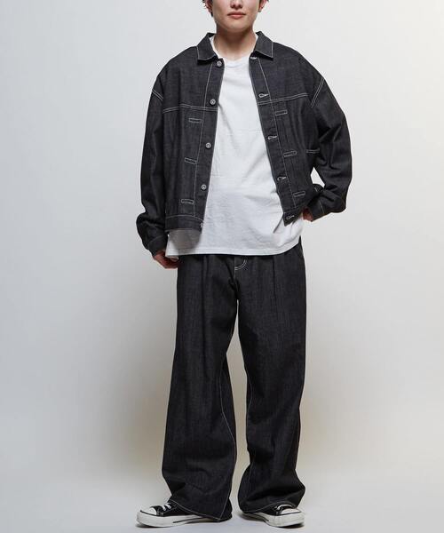 CONVERSE TOKYO(コンバーストウキョウ)の「【限定展開】LIGHT DENIM WIDE PANTS(デニムパンツ・レディース・サックスブルー/ブラック/ブルー・SMALL)」の18枚目の写真