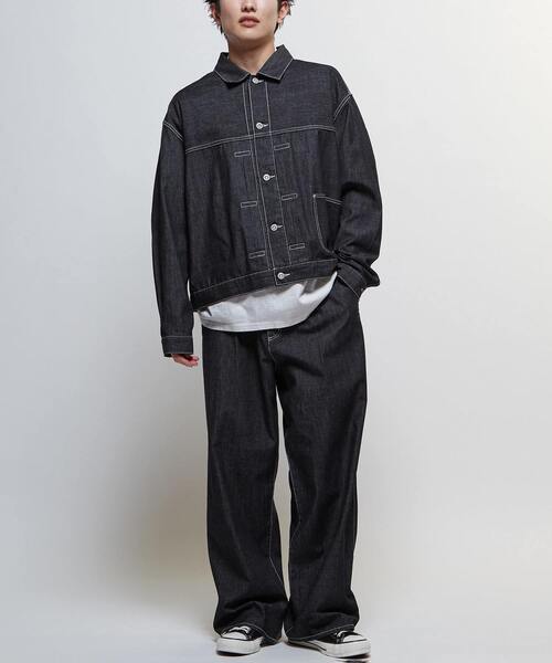 CONVERSE TOKYO(コンバーストウキョウ)の「【限定展開】LIGHT DENIM WIDE PANTS(デニムパンツ・レディース・サックスブルー/ブラック/ブルー・SMALL)」の17枚目の写真