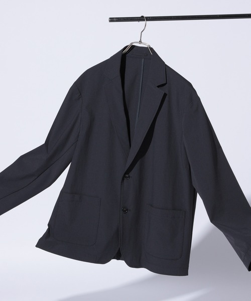 RAGEBLUE（レイジブルー）の「＜吸水速乾・イージーケア＞【Satistex Dry】ユーティリティジャケット【セットアップ対応】（テーラードジャケット・メンズ・ブラック/ネイビー・MEDIUM/LARGE）」の2枚目の写真