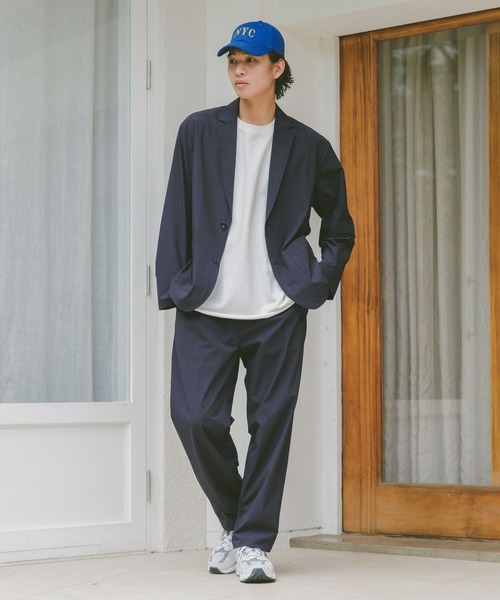 RAGEBLUE（レイジブルー）の「＜吸水速乾・イージーケア＞【Satistex Dry】ユーティリティジャケット【セットアップ対応】（テーラードジャケット・メンズ・ブラック/ネイビー・MEDIUM/LARGE）」の8枚目の写真