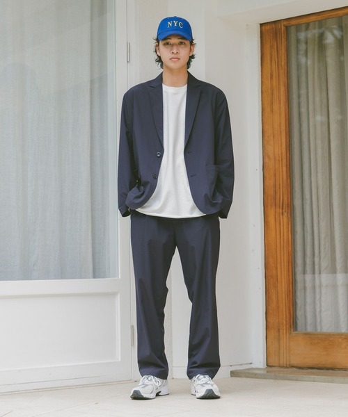 RAGEBLUE（レイジブルー）の「＜吸水速乾・イージーケア＞【Satistex Dry】ユーティリティジャケット【セットアップ対応】（テーラードジャケット・メンズ・ブラック/ネイビー・MEDIUM/LARGE）」の9枚目の写真