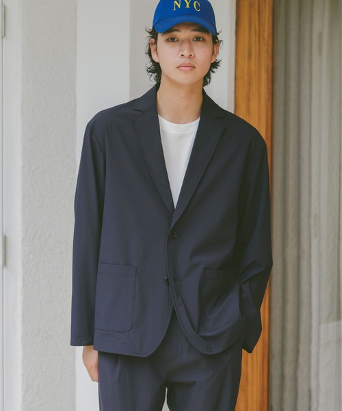 RAGEBLUE（レイジブルー）の「＜吸水速乾・イージーケア＞【Satistex Dry】ユーティリティジャケット【セットアップ対応】（テーラードジャケット・メンズ・ブラック/ネイビー・MEDIUM/LARGE）」の11枚目の写真