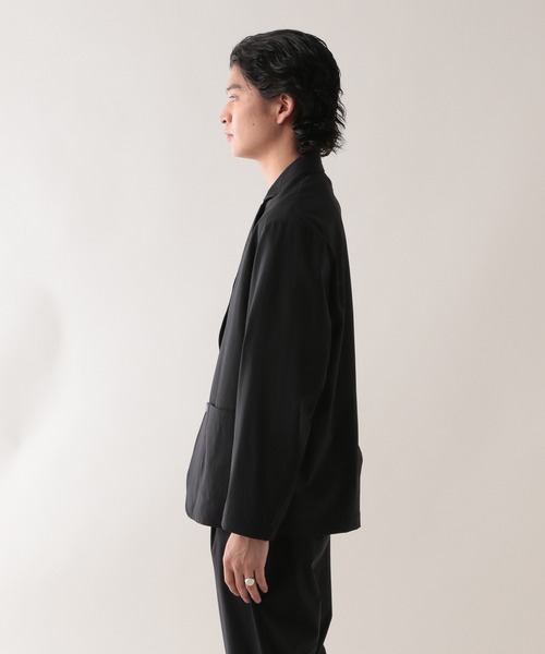 RAGEBLUE（レイジブルー）の「＜吸水速乾・イージーケア＞【Satistex Dry】ユーティリティジャケット【セットアップ対応】（テーラードジャケット・メンズ・ブラック/ネイビー・MEDIUM/LARGE）」の14枚目の写真