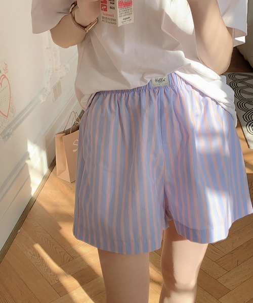 セール】ストライプ ショートパンツ ルームウェア（ルームウェア