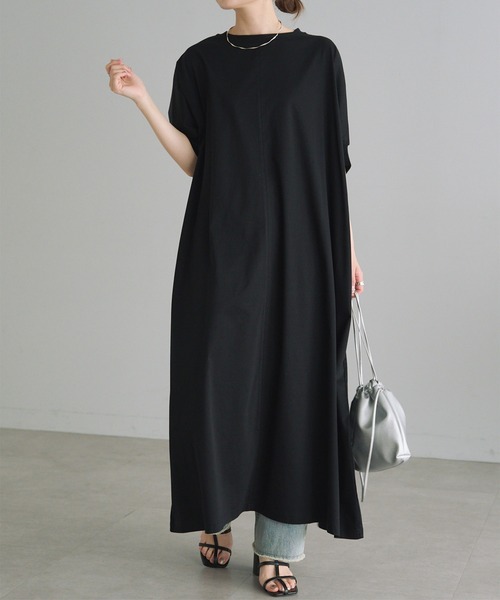 【新品　未使用　タグ付き】　ピュアルセシン　PUAL CE CIN　ワンピース 25th】綿麻デニムVネックワンピース | PUAL CE CIN