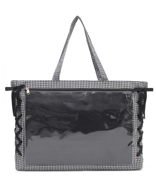WEGO/レースアップ痛バッグLL（トートバッグ）｜WEGO（ウィゴー