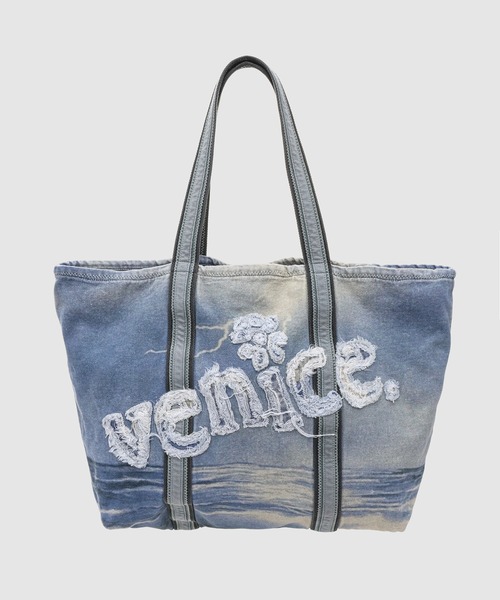 【ERL】 'Venice' トートバッグ ERL オフホワイト Venice トートバッグ
