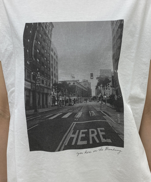 MICA&DEAL /マイカアンドディール】 cityフォトプリントTシャツ