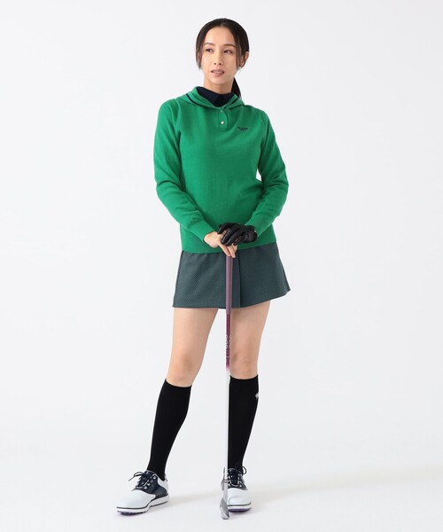 セール】PURPLE LABEL / ラインフーディー ニットプルオーバーパーカー