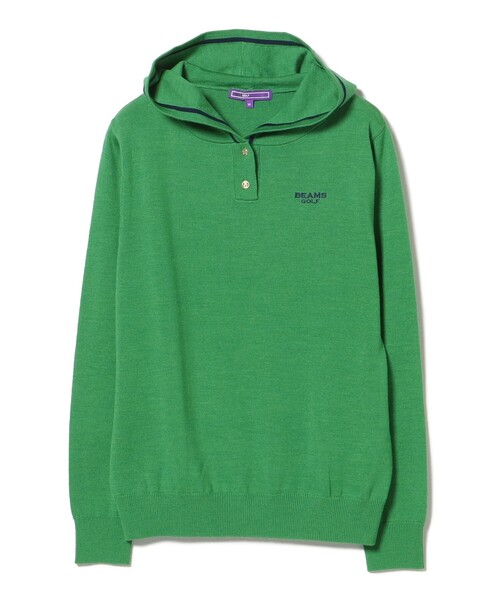 セール】PURPLE LABEL / ラインフーディー ニットプルオーバーパーカー