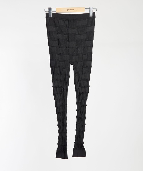 gomme（ゴム）の「リンクスレギンス（レギンス/スパッツ・レディース・ブラック/グレー/ネイビー/ボルドー・FREE）」の3枚目の写真