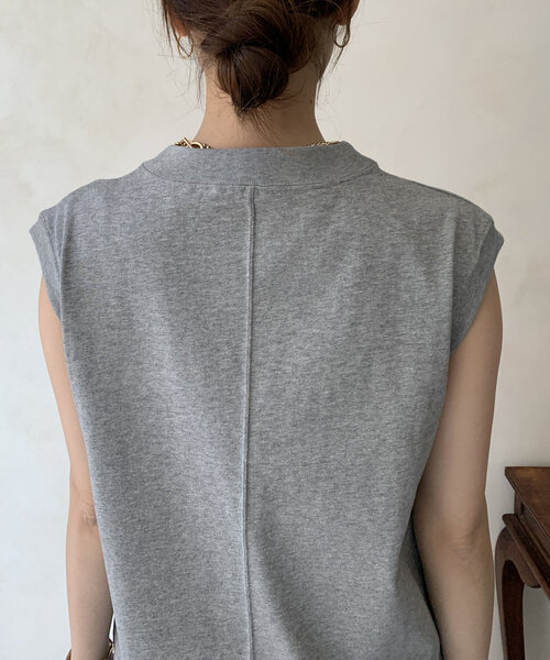 DOUDOU 半袖 Tシャツ チャコールグレー viseu チュール セール】3DチュールモチーフTEE（Tシャツ/カットソー）｜DouDou