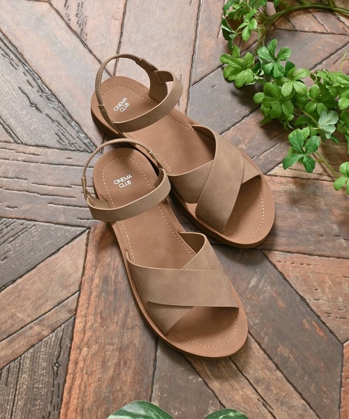 Honeys（ハニーズ）の「軽量屈曲クロスサンダル（サンダル・レディース・ベージュ/アイボリー/ブラック・L/LL/M/S）」の3枚目の写真