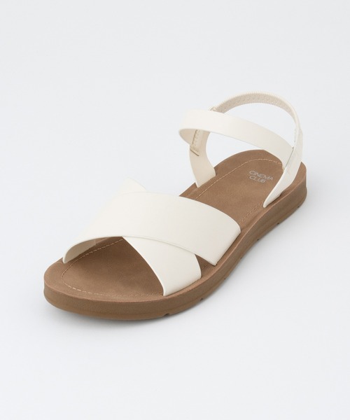 Honeys（ハニーズ）の「軽量屈曲クロスサンダル（サンダル・レディース・ベージュ/アイボリー/ブラック・L/LL/M/S）」の13枚目の写真