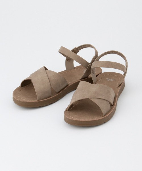 Honeys（ハニーズ）の「軽量屈曲クロスサンダル（サンダル・レディース・ベージュ/アイボリー/ブラック・L/LL/M/S）」の18枚目の写真