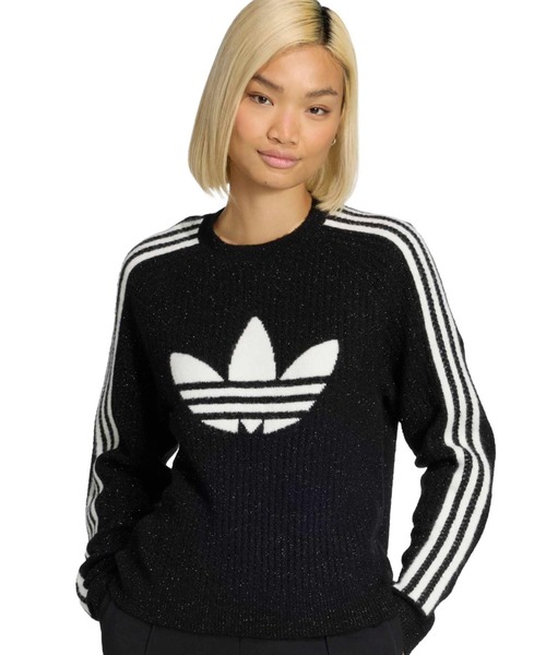 adidas LUREX KNIT CREW / アディダス ルレックス ニット クルー