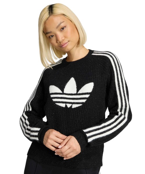 adidas LUREX KNIT CREW / アディダス ルレックス ニット クルー