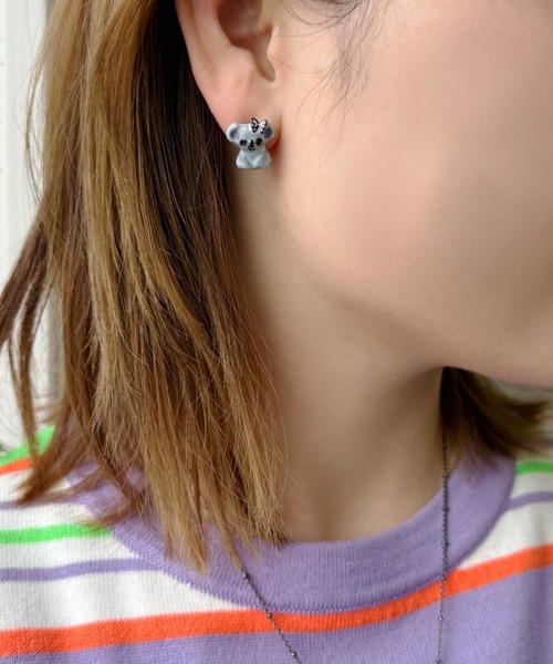 コアラ親子モチーフ ピアス（ピアス（両耳用））｜ANNA SUI
