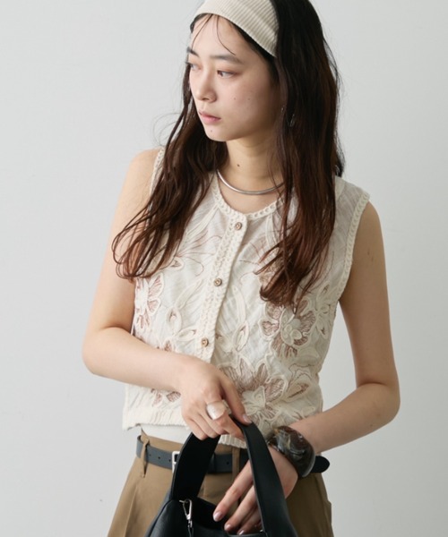 XSサイズあり【Glossy/グロッシー】ツイード/ 千鳥柄/ ジップ