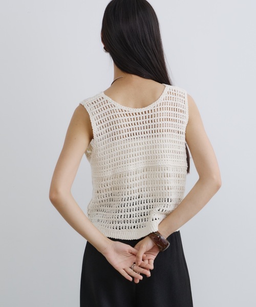 刺繍レースベスト（ベスト）｜DFFUR.（ディフル）のファッション