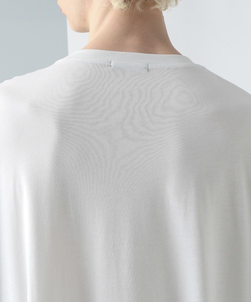 HARE（ハレ）の「ニュアンスフラワープリントカット(HARE)（Tシャツ/カットソー・メンズ・ブラック×ブルー/ブラック×ホワイト/ホワイト・FREE）」の15枚目の写真