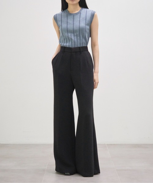 CINOH(チノ)の「【CINOH/チノ】別注 Washable Silk Sleeveless Tops/ウォッシャブルシルクノースリーブトップス(ニット/セーター・レディース・ブラック/ブルー/キナリ/チャコールグレー・FREE)」の16枚目の写真