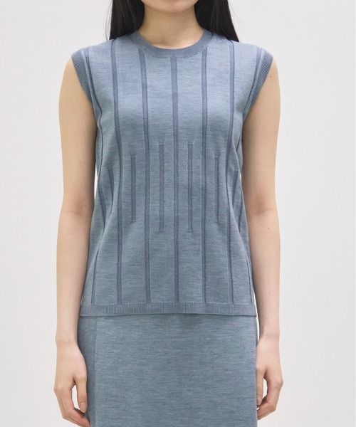 CINOH/チノ】別注 Washable Silk Sleeveless Tops/ウォッシャブル