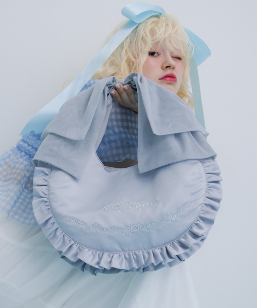 monepine（モネピネ）の「frill handle bag/フリルハンドルバッグ