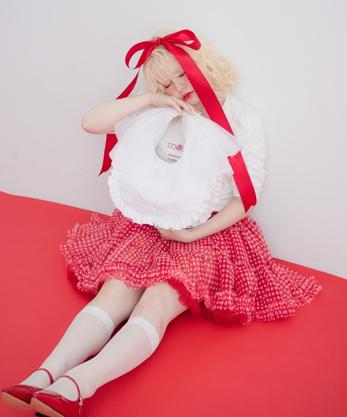monepine（モネピネ）の「frill handle bag/フリルハンドルバッグ 