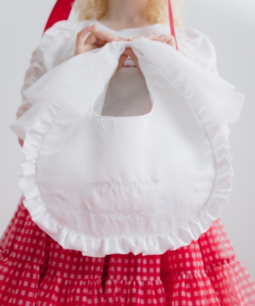 monepine（モネピネ）の「frill handle bag/フリルハンドルバッグ
