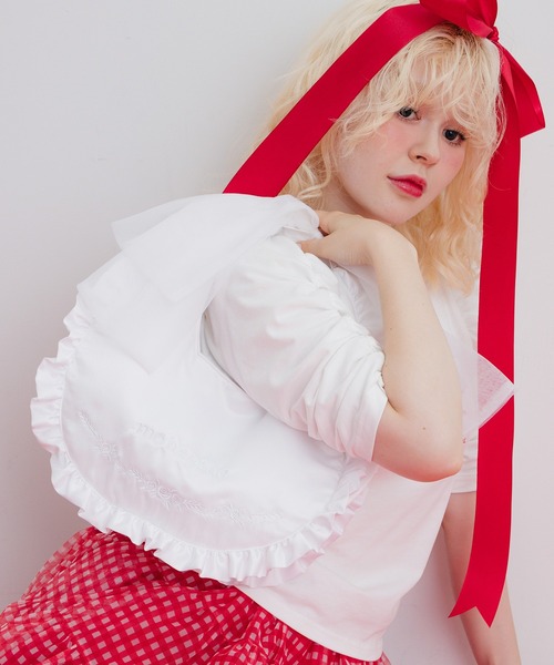monepine（モネピネ）の「frill handle bag/フリルハンドルバッグ