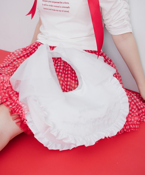frill handle bag/フリルハンドルバッグ（ハンドバッグ