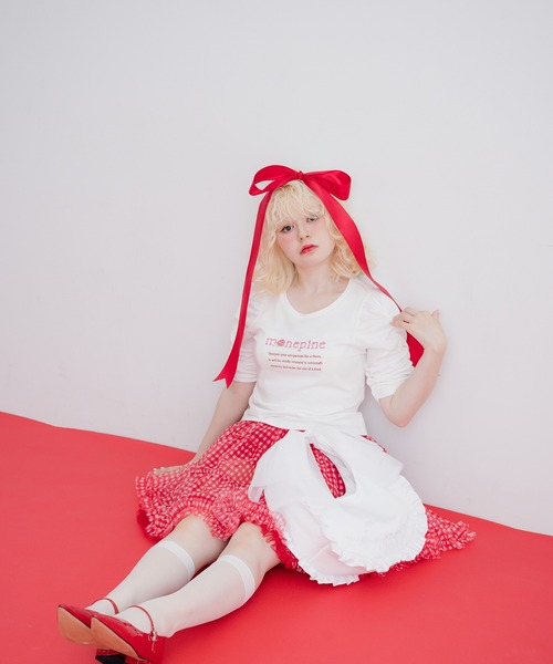 monepine（モネピネ）の「frill handle bag/フリルハンドルバッグ