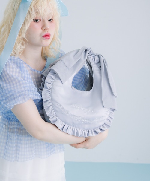 あ*ご様 monepine モネピネ フリルハンドルバッ グ frill handle bag/フリルハンドルバッグ（ハンドバッグ