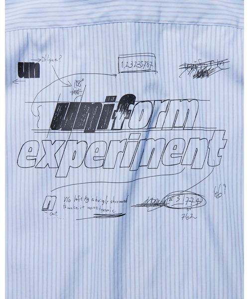 uniform experiment（ユニフォームエクスペリメント）の「IN-PROCESS PRINT S/S SHIRT（シャツ/ブラウス・メンズ・ホワイト/ライトブルー・1/3/2/4）」の6枚目の写真