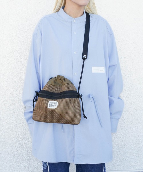 FREDRIK PACKERS(フレドリックパッカーズ)の「【FREDRIK PACKERS】BELL SACK <S> ベル サック Sサイズ ショルダーバッグ(ショルダーバッグ・レディース・ダークベージュ/ブラック・SMALL)」の18枚目の写真