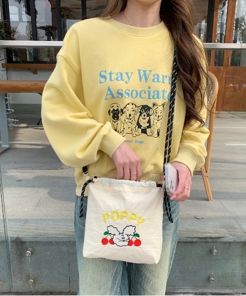 FREE STYLISTS(フリー スタイリスト)の「Y2K ミニサコッシュ ショルダーバッグ(ショルダーバッグ・レディース・イエロー/レッド/オフホワイト/グレー/ブラック/ブラック系その他/グレー系その他/ベージュ/ブルー/グリーン/ブラック系その他3/ホワイト系その他3/ブラック系その他5/ブラック系その他4/ホワイト系その他/ホワイト系その他2/ブラウン/ブラック系その他2/グレー系その他2/グリーン系その他/ホワイト系その他4・FREE)」の2枚目の写真